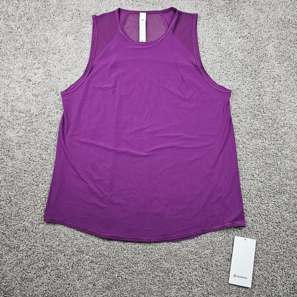 LULULEMON Sculpt Tank Top Chilled Grape Active Workout Running Size 14 W1FM4S